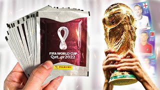 Using PANINI WORLD CUP 2022 STICKERS to *PREDICT* who WINS the WORLD CUP!!! (Pack Opening!!)