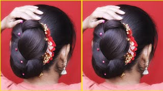 Elegant Twisted Braided Bun | A Chic Look for Any Occasion | नए ट्रेंडी और स्टाइलिश बन हेयरस्टाइल