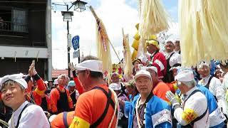 2016 諏訪大社　御柱祭　里曳き　秋宮四　食祭館前