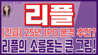 [리플 코인전망] 긴급! 2025년 IPO 본격 추친한다?! 자산 가치만 무려 1000억 달러! 리플의 소름돋는 큰 그림, 곧 나옵니다!