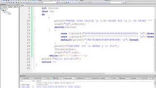 Menu Driven Program in C - Simple Program