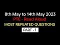 PTE Speaking Read Aloud (part -1) | May 2023 Exam Prediction | BEATthePTE max, #pte #beatthepte