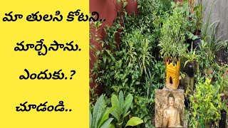 Thulasi kota renovate/ఎంత కష్ట పడ్డానో?తులసి కోట చుట్టూ లాన్..?నా ప్లాన్/కానీ చివరికి ఎలా అయ్యింది?