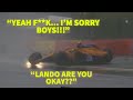 Lando Norris Full TEAM RADIO after HUGE CRASH in Eau Rouge | Belgian GP 2021