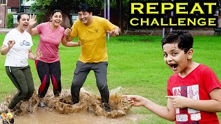 REPEAT CHALLENGE | Comedy Family Challenge | Funny Pranks | Aayu and Pihu Show