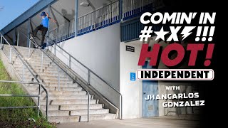 First Try Nosegrind Down 21 Stairs?! Jhancarlos Gonzalez | COMIN' IN HOT!