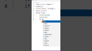 Draw Triangle using Python Turtle Graphics #shorts @RitikaxRayPixy