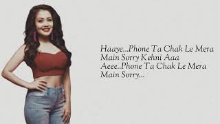 Sorry (Lyrics) Neha Kakkar | maninder Buttar | Babbu | Mixsingh | Latest punjabi song 2019