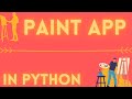 Paint Application in Tkinter by using python || Paint App in python. #pythontutorial #python