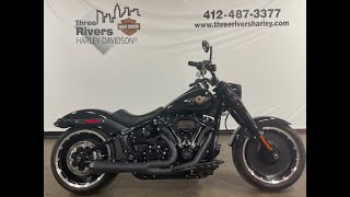 2020 Harley Davidson Fat Boy 30th Anniversary black walkaround