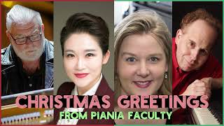 Christmas zoom piano concert and greetings from PIANIA's Faculty