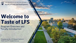 LFS General Information Session | Taste of LFS 2024