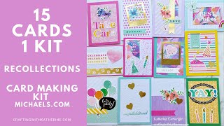 15 cards 1 Kit | Recollections Card Making Kit from Michaels