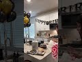 decorating for my fiancés birthday 🤍 birthday decoration