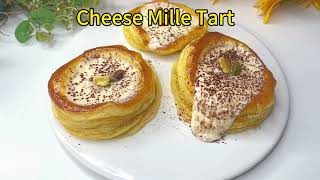 Layer upon layer, endless deliciousness -  cheese millefeuille!