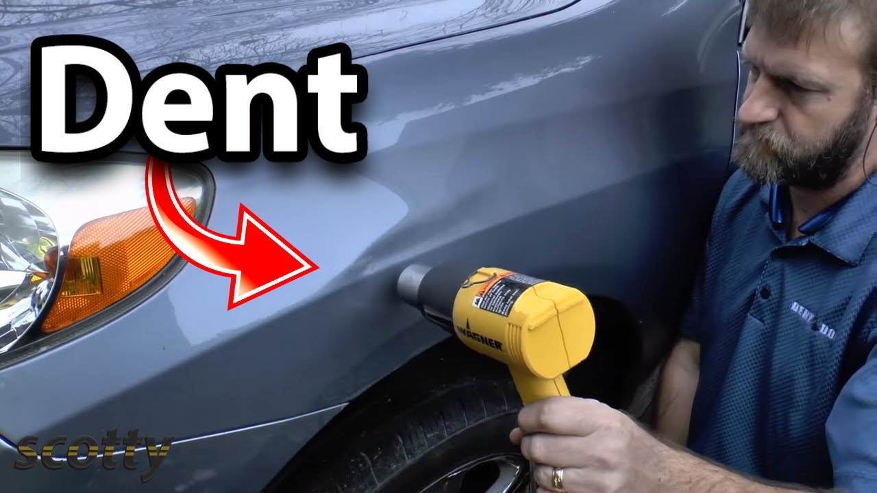 How To Remove Car Dent Without Having To Repaint - DIY - YouTube