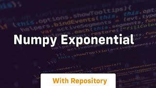 numpy exponential
