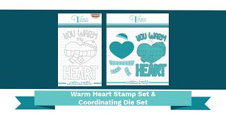 Trinity Stamps Product Closeup: Warm Heart Stamp Set \u0026 Coordinating Die