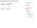 Subtracting In Scientific Notation