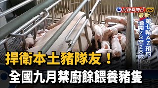 9月禁廚餘餵飼 豬農增加飼料支出吃不消－民視新聞