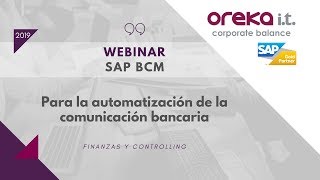 SAP BCM para la automatización de la comunicación bancaria · Webinar