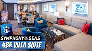 Symphony of the Seas | 4 Bedroom Villa Suite Full Tour \u0026 Review 4K | Royal Caribbean Cruise Line