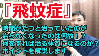 自力で治っていた飛蚊症が治らなくなった理由と体質の変え方ポイントを解説