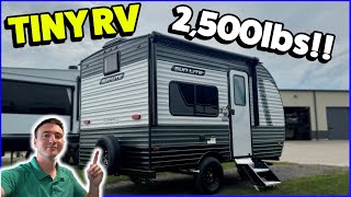 TINY Couples Trailer Weighs Only 2,500lbs!! 2025 Sunset Park Sun Lite LTD 13BD Lightweight RV!