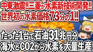 日本の水素新技術に中東が大パニック！たった１台でとんでもない量の水素を大量製造する革命技術！日本の水素技術が世界のトップに！【ゆっくり解説】