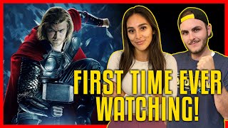 My Fiancée Watches THOR for the FIRST TIME! | Movie Reaction | MCU Phase 1