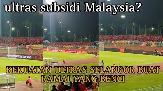 SORAKAN PADU ULTRAS SELANGOR BUAT PEMAIN PDRM LEKA!!! bergegar stadium...