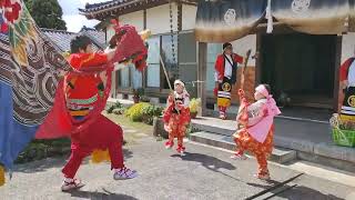 戸出春日の獅子舞   富山県高岡市戸出春日  Tode Kasuga Lion Dance Town Tour Demon Exorcism Festival