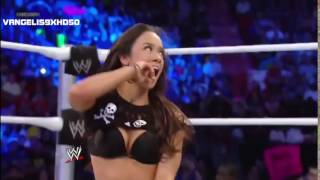 WWE AJ LEE SHOWING SEXY BOOBS