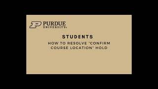 Confirm Course Location Experience