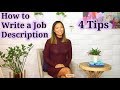 How to Write a Job Description - How to Recruit a Good Job Candidate (1 of 5)