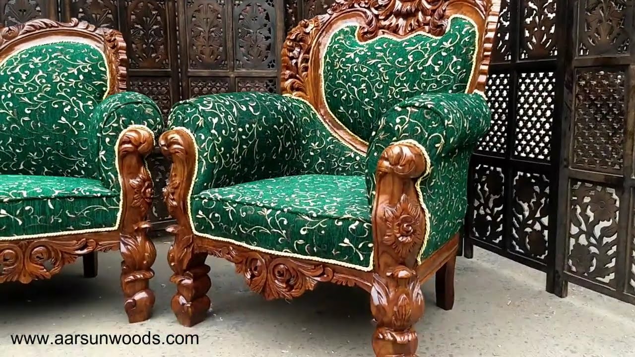 26 Maharaja Sofa Set In Teak Wood Aarsun You