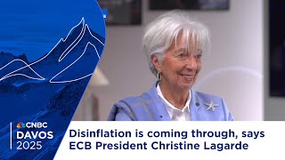 Disinflation is coming through, says ECB President Christine Lagarde