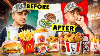 TRYING POPULAR AMERICAN FOOD IN MEXICO!!! (DIFFERENT MENU ITEMS)