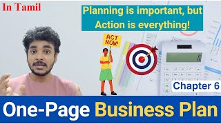 📌 The One-Page Business Plan | Action is Everything | The $100 Startup | Tamil | Chapter 6