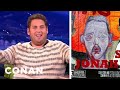 Jonah Hill Is Weirded Out By James Franco's Mural | CONAN on TBS