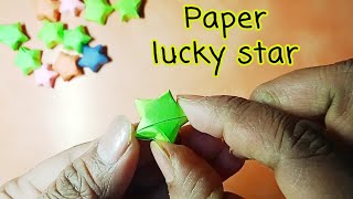 How to make lucky paper star⭐ | lucky star kaise banaye