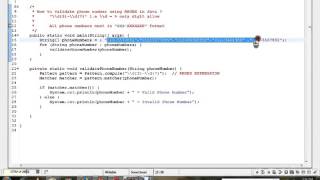 HOW TO VALIDATE PHONE NUMBER USING REGEX IN JAVA