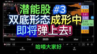 潜能股 #3  双底形态成形中, 即将弹上去! 买入信号!