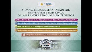 Sidang Terbuka Senat Akademik Universitas Syiah Kuala Dalam Rangka Pengukuhan Profesor