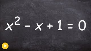 Solve using the quadratic formula with complex solutions