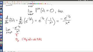 A smooth function that is not analytic