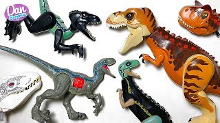 9 Dangerous Lego Dinosaurs Jurassic World Hybrid Toys for Kids! Learn Dinosaur Names