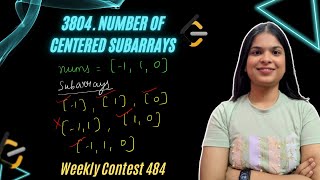 3804. Number of Centered Subarrays | Weekly Contest 484 | Leetcode