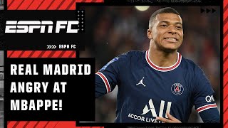 Real Madrid are ANGRY at Kylian Mbappe over reported transfer snub! – Rodri Faez | ESPN FC