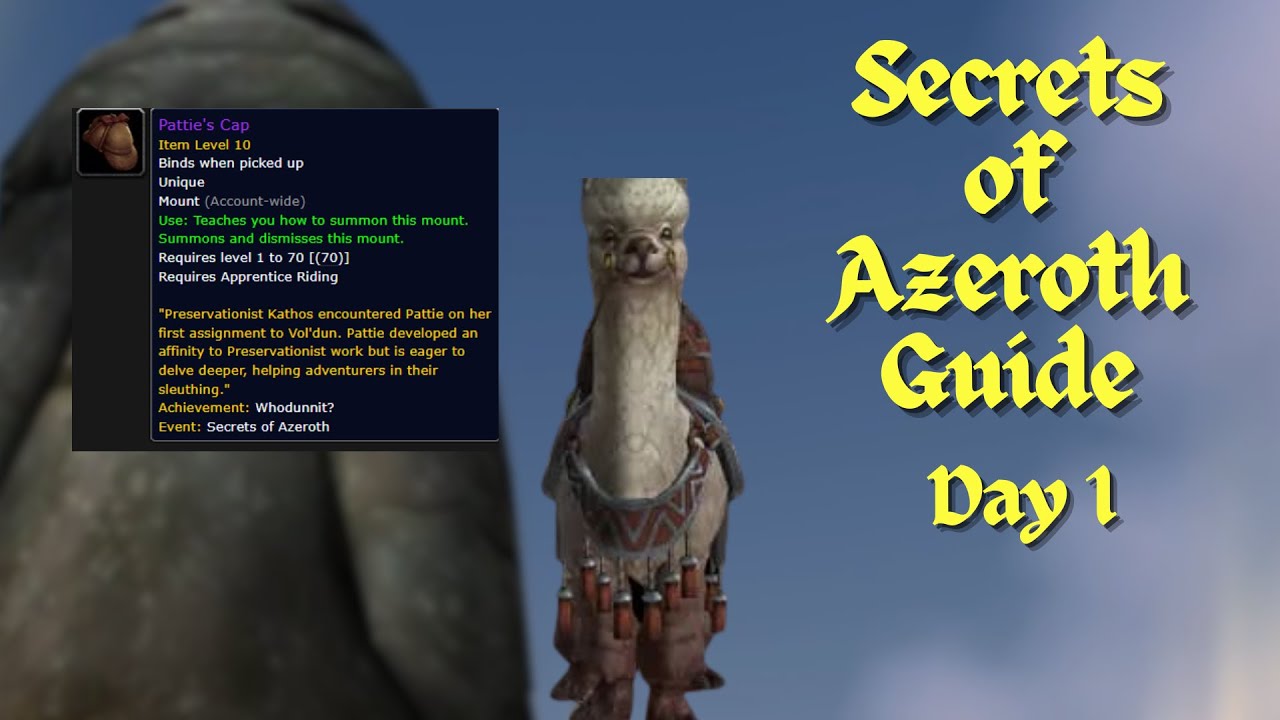 Secrets Of Azeroth Event Guide | WoW Secrets Of Azeroth | Secrets Of ...